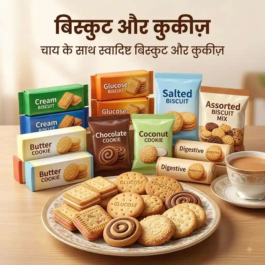 Biscuits & Cookies बिस्कुट और कुकीज़