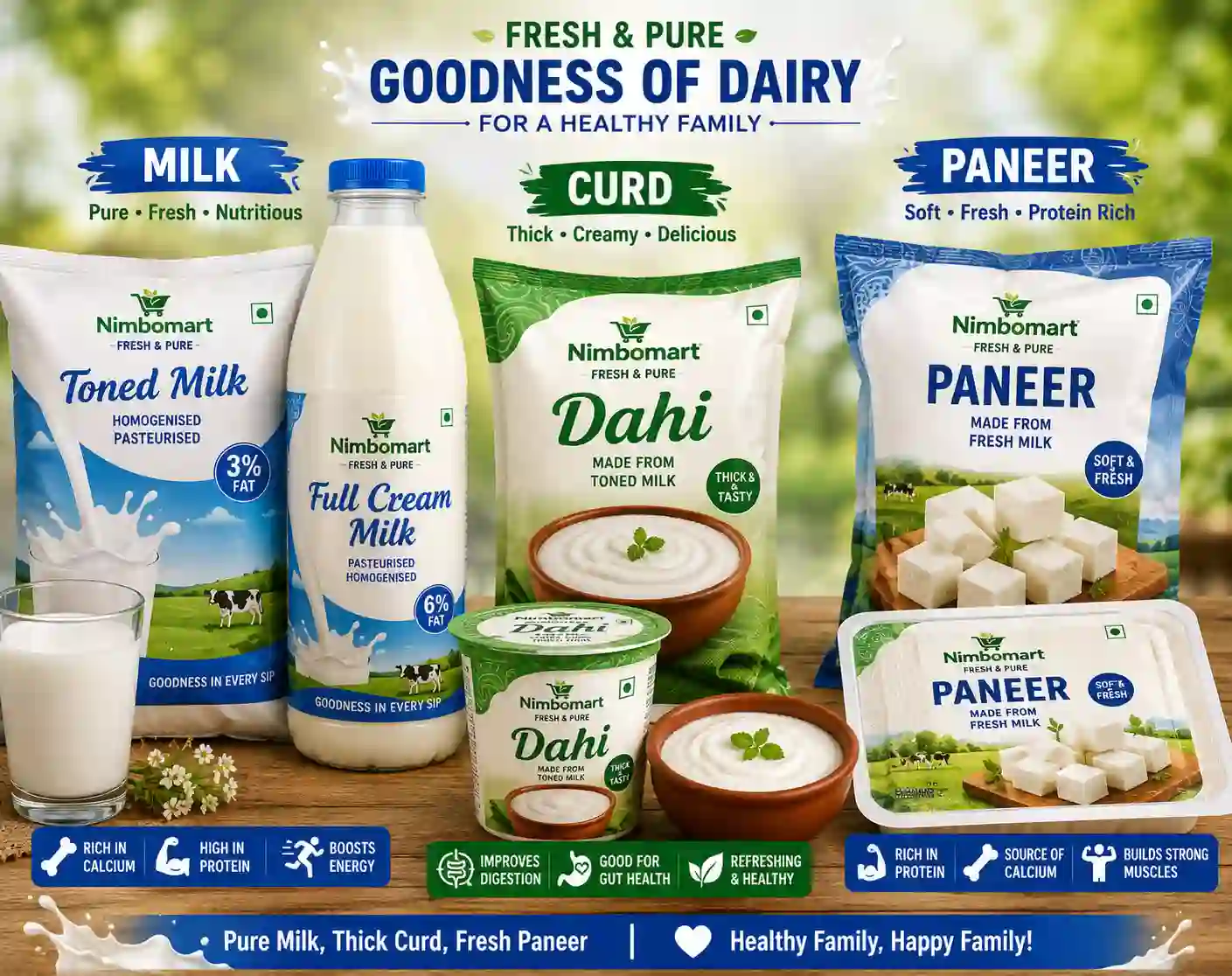 Milk, Curd & Paneer दूध, दही और पनीर