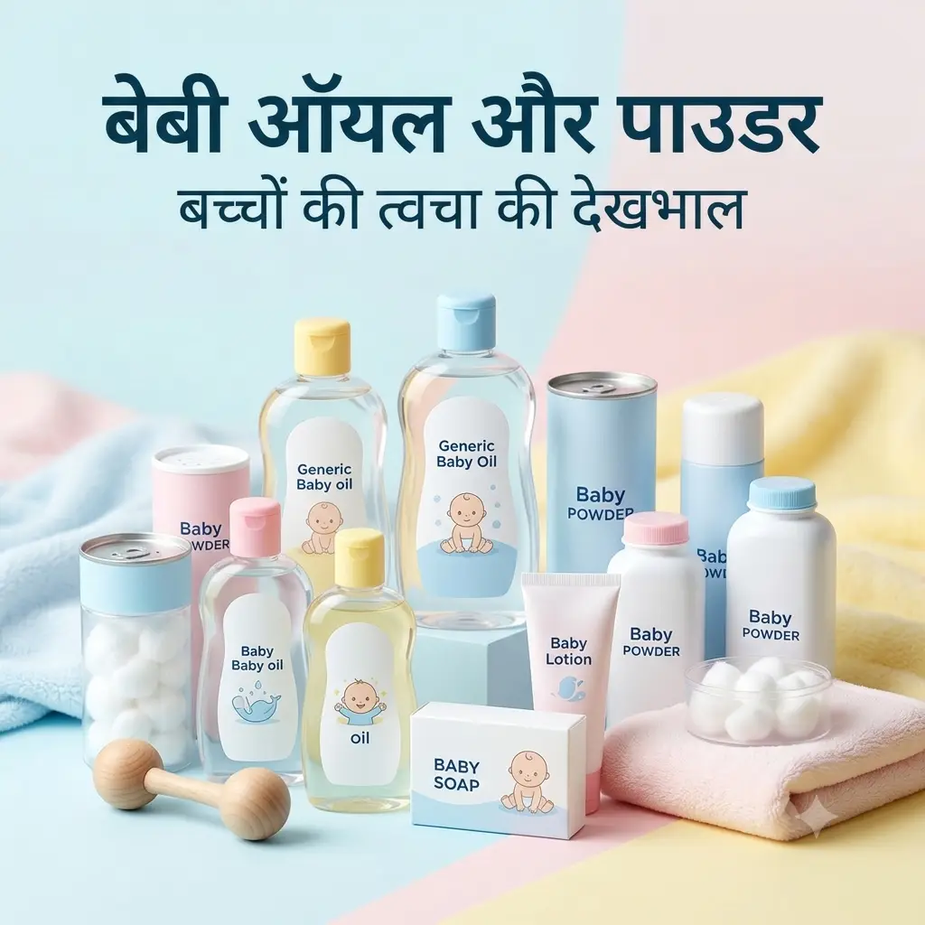 Baby Oil & Powder बेबी ऑयल और पाउडर