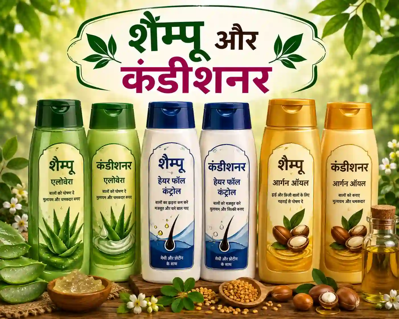 Shampoo & Conditioner शैम्पू और कंडीशनर