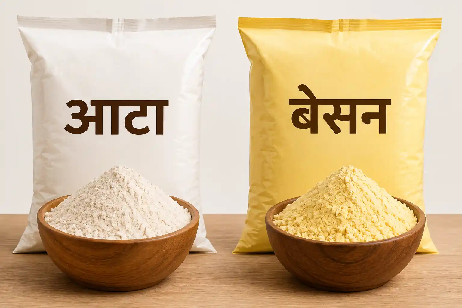 Atta, Flour & Besan आटा, मैदा और बेसन