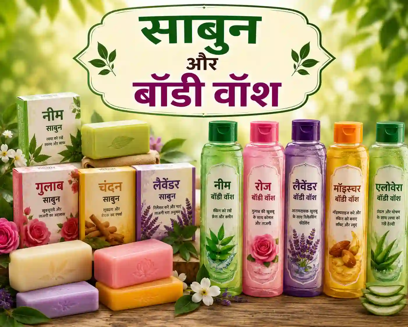 Soap & Body Wash साबुन और बॉडी वॉश