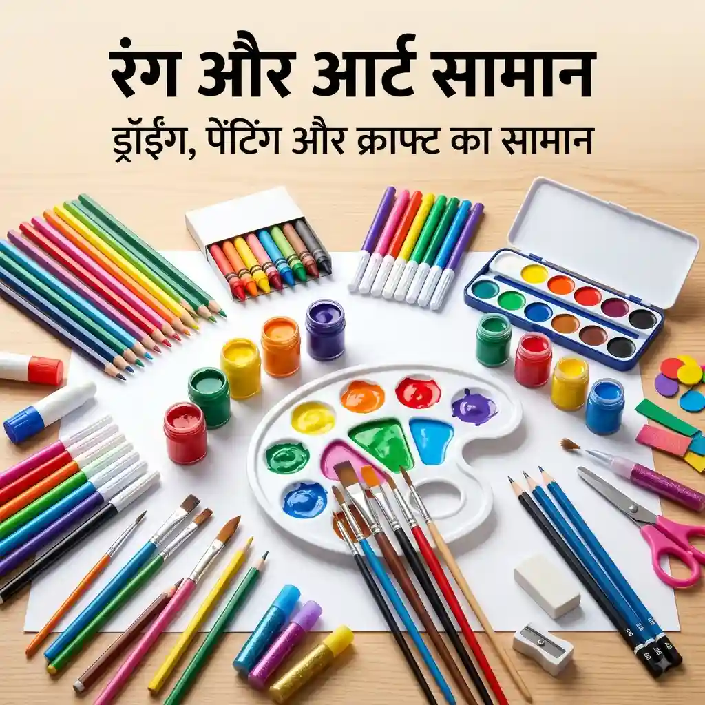 Colours & Art Supplies रंग और कला सामग्री