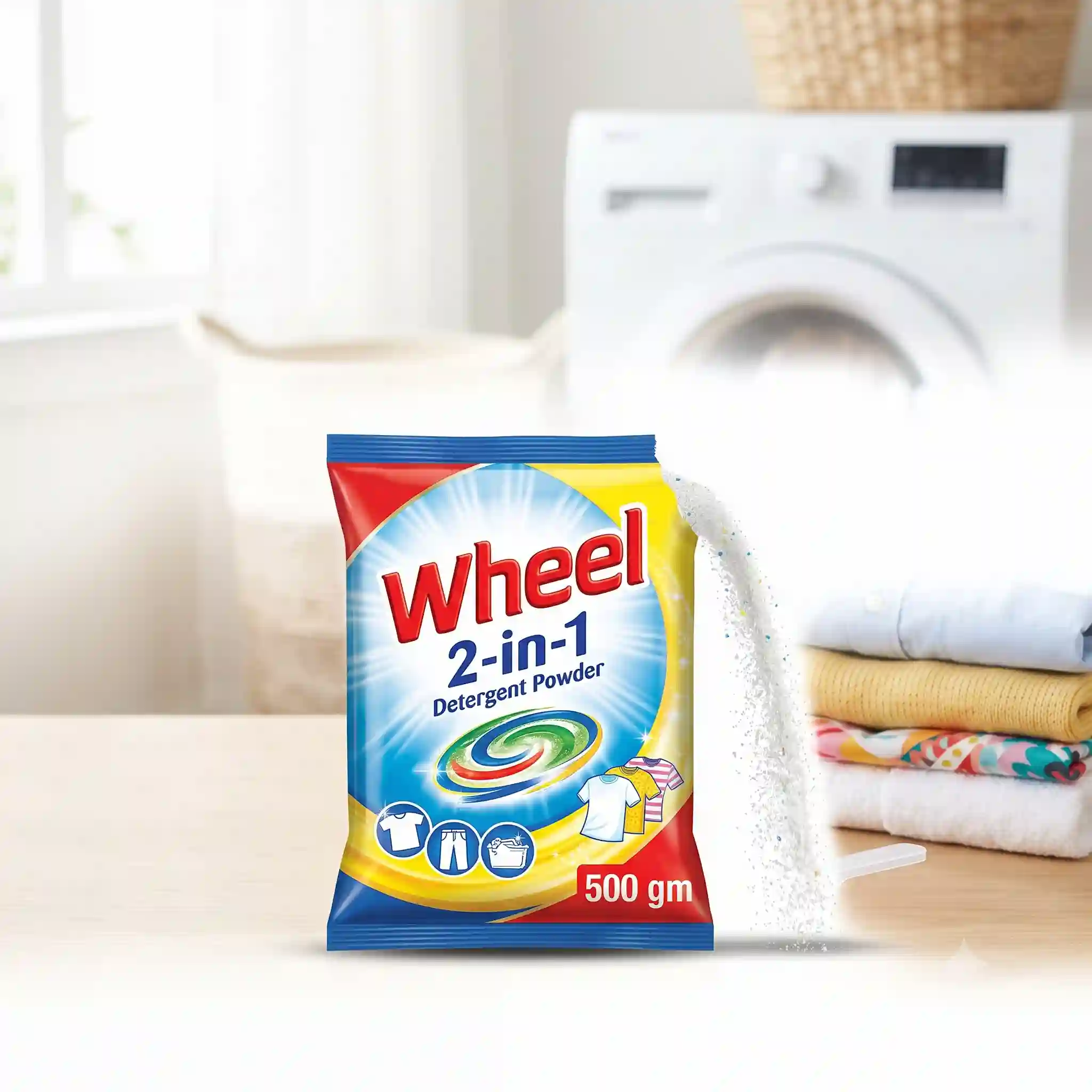 Wheel 2 in 1 Detergent 500 gm